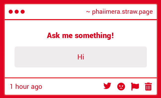 _Phaimera's tweet photo. Why is this so ominous to me
hello anon…

https://t.co/i0CBAD7D1U https://t.co/aGwu0WrEVx