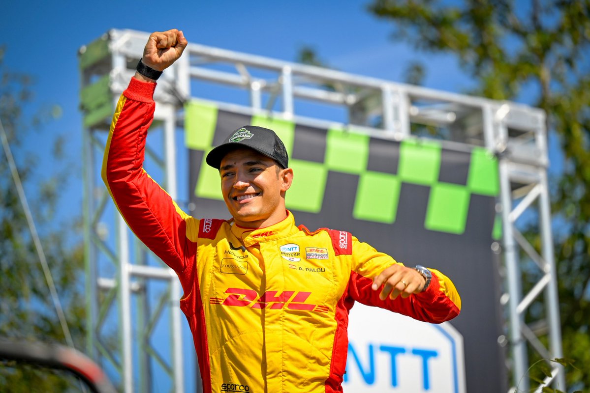 detroitgp's tweet photo. He did it again! Congratulations to two-time #DetroitGP winner @AlexPalou and @CGRTeams on a masterclass victory at @Race_Portland. Palou earned his sixth win of 2026 and became just the third driver in @IndyCar history to record six or more wins in consecutive seasons, joining Mario Andretti and Sébastien Bourdais.
#WeDriveDetroit // #PortlandGP // #INDYCAR