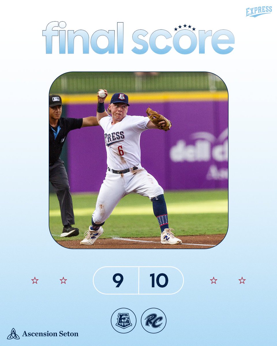 RRExpress's tweet photo. Final.

The Express return to #DellDiamond for a six-game series with Sugar Land on Tuesday!

📰: https://t.co/B85tilSgk6 https://t.co/EaS72Z4R46