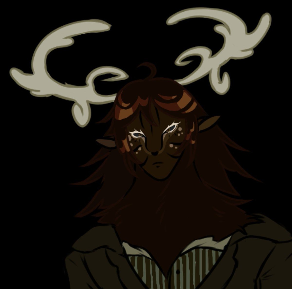 SolastaMoon2246's tweet photo. Closeups because I think her color pallet makes it hard to see her eyes and patterns.

I gave her heavy lashes since deer usually have long lashes + to block out snow since I do like the idea she lives somewhere cold and snowy.

#missthavel #thavel #fpe #fundementalpapereducation https://t.co/5LDis317Ug