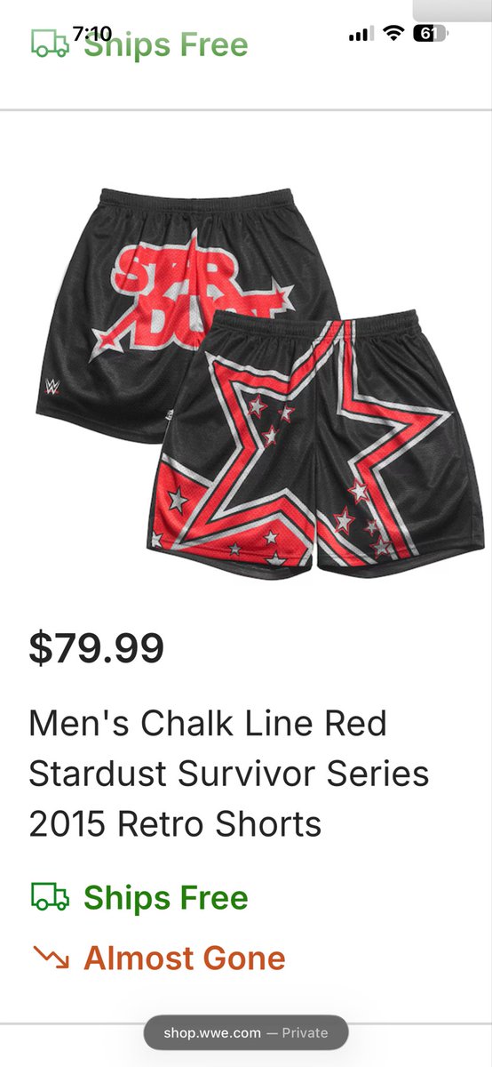 sweetthang0909's tweet photo. why r there stardust shorts on the cody rhodes wwe shop page?? v obviously they r NOT the same person 🙄🙄 https://t.co/RwQnxVTeby