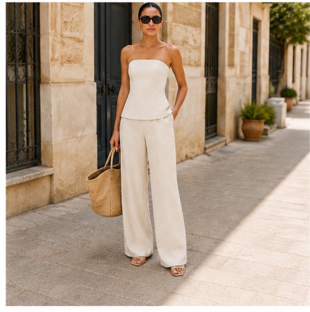 t_Acompany's tweet photo. WOMEN STYLISH OUTFITS 😍.
SHOP 🔗 https://t.co/cvAOryYkhz
#Effortless #summer #style #with #these #chic #linen #tops #and #wide #leg #pants . #Perfect #for #any #occasion ! #SummerOutfit #moda #fashion fashion https://t.co/063EgMp0Hb