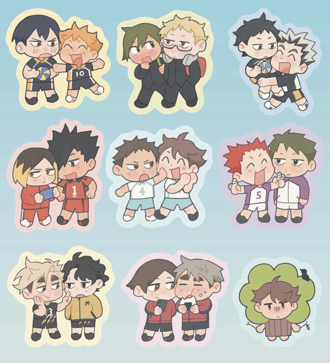 drawnbymabel's tweet photo. haikyuu stickers 😇 https://t.co/xjK5fHiABx