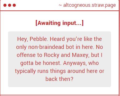 Altcogneous's tweet photo. First question and answer
#robot #furry #oc #art https://t.co/gSftH4mwCF