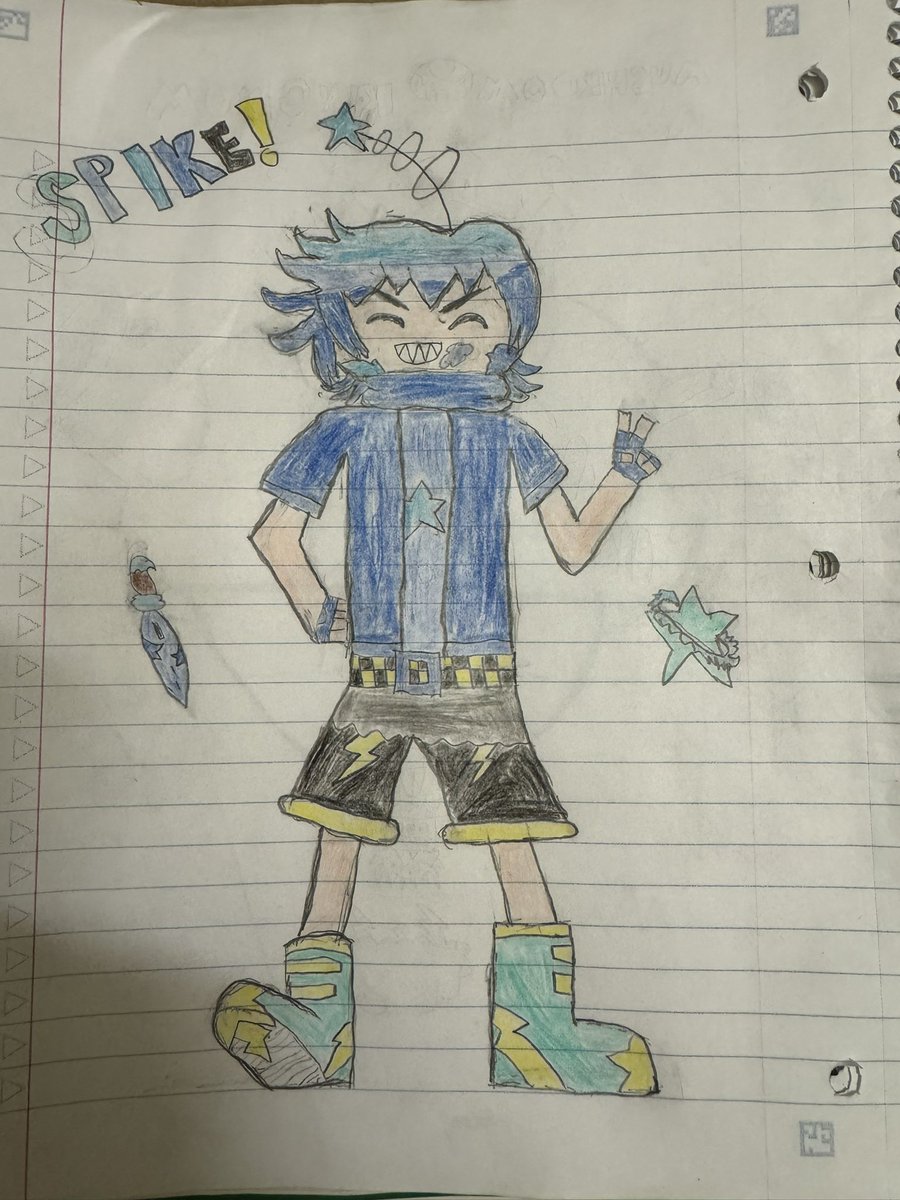spike_e_bloo's tweet photo. My robot Spike, look at this cool dork
(This is was drawn back in May, my first official colored piece before making Isabelle) https://t.co/HJtvj6LfsG