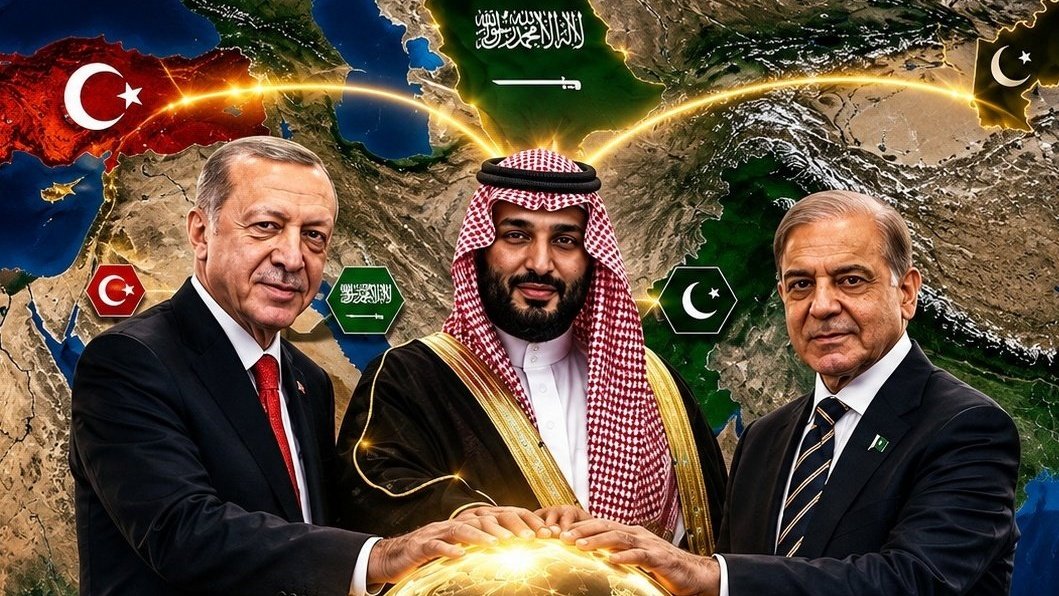 TurkMedyaAjansi's tweet photo. Pakistan ;

"Tarihi Mekke Ortak Savunma Anlaşması. Üç millet, bir inanç, bir barış kalkanı.." https://t.co/1kbibDpOpn