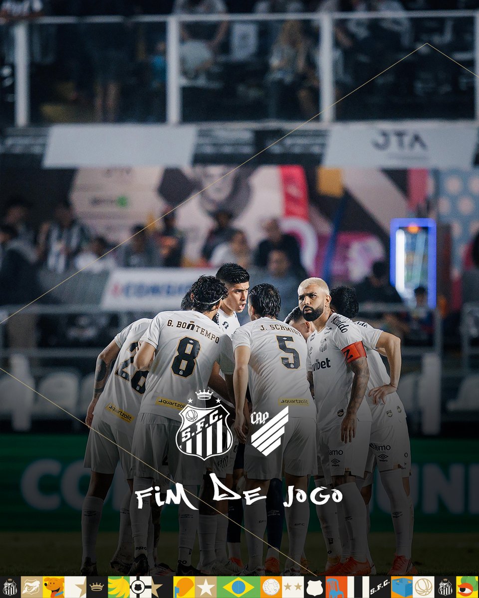SantosFC's tweet photo. Final de jogo. O Santos é superado por 2 a 0. https://t.co/xocq29QWUZ