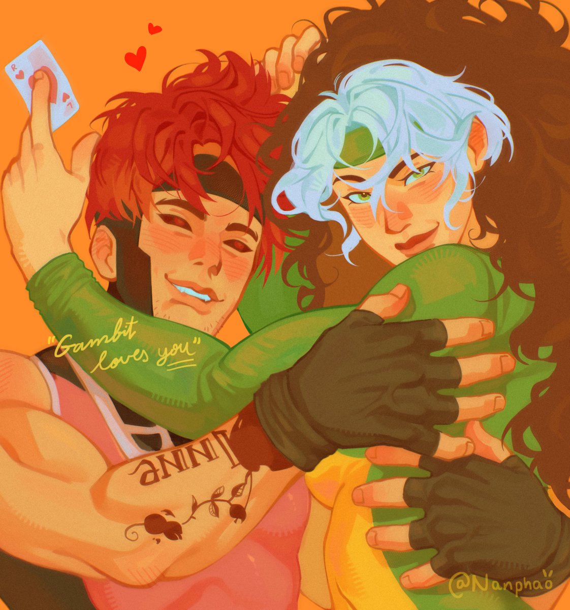 Nanphaom's tweet photo. Gambit loves you ( ˶˘ ³˘)♡
#gambit #rogue #MarvelRivals #romy https://t.co/aBtBOEqgBY
