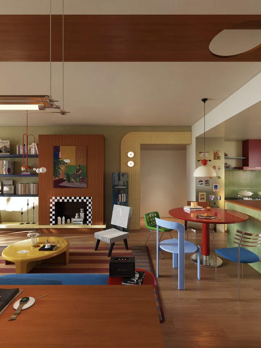 skyecorner96's tweet photo. This colorful little home is just iconic. https://t.co/cHJTNLHsEg