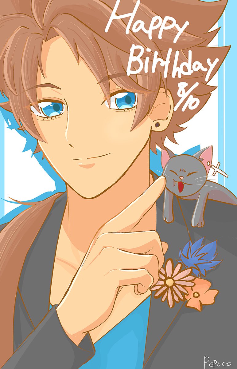 Pepoco_17's tweet photo. ゼータくんお誕生日おめでとう🎉🎉🎉🎉🎉

数年前のゼータくん誕生日イラストへのお礼でイチ先生が描いてくれたゼータくんの服装をお借りしました😆💖
これからもずっと推させてくれー😽😽😽😽 https://t.co/cWFhJBa9Mo