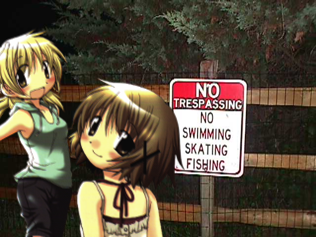stillonchemical's tweet photo. Yuno and Miyako CAUGHT Fishing At 11PM in a No Fishing Area https://t.co/69F0dczPgE