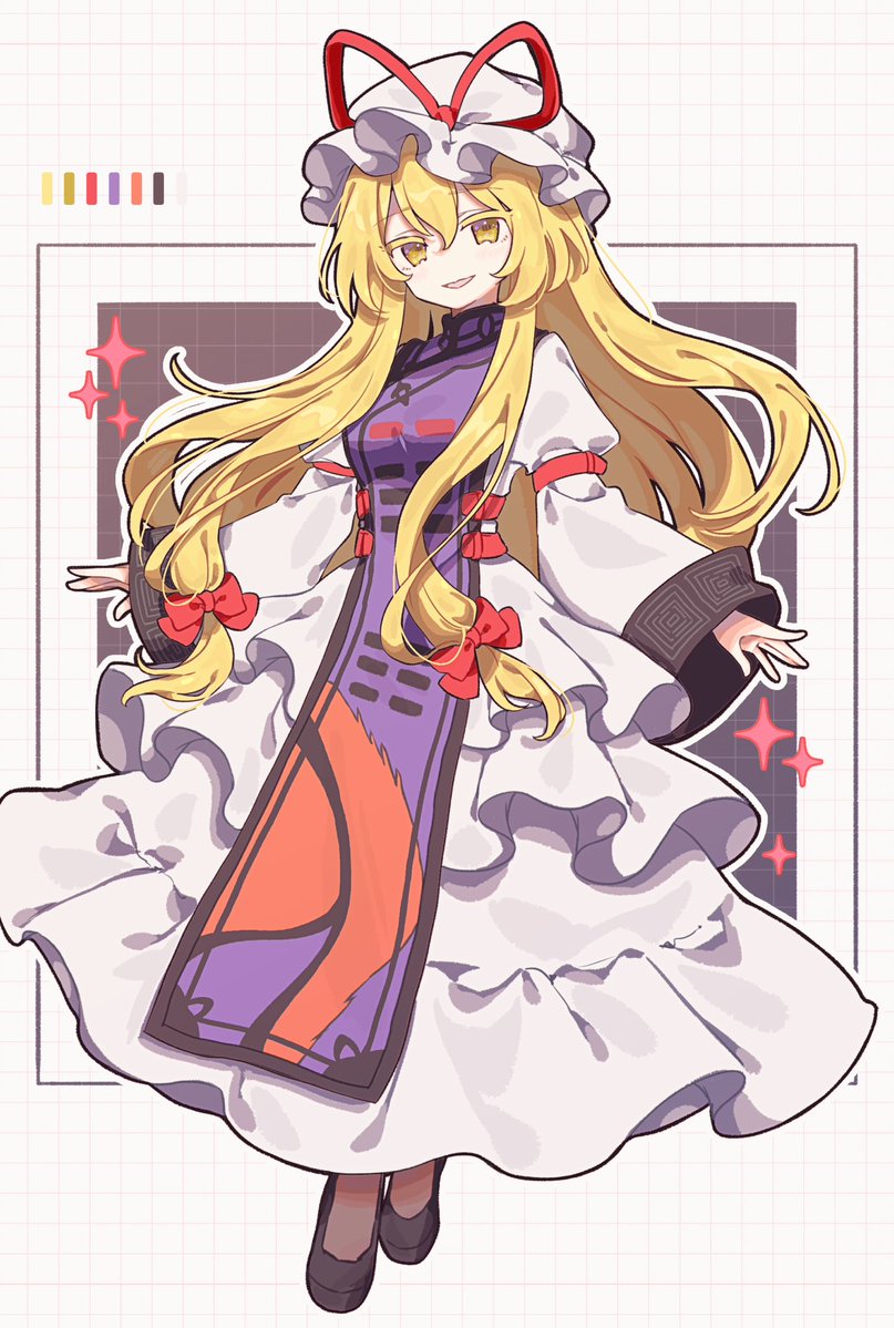 _okura_0915_'s tweet photo. #東方Projectㅤㅤㅤㅤ 
リクエストで描いた八雲紫〜 https://t.co/BdO92jRAdw