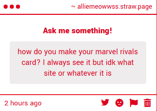 meowcone's tweet photo. okokokok you go to the channel on their discord server called "rivals-profile" and the message at the bottom has the commands on how to make it :D i use /careerstats https://t.co/52LjV5ICeg