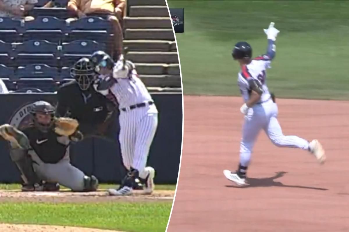 nypost's tweet photo. Mets Double-A prospect on unreal five-homer tear since being acquired at trade deadline https://t.co/9oZ1jR7Y20 https://t.co/y2DBvUv5XW