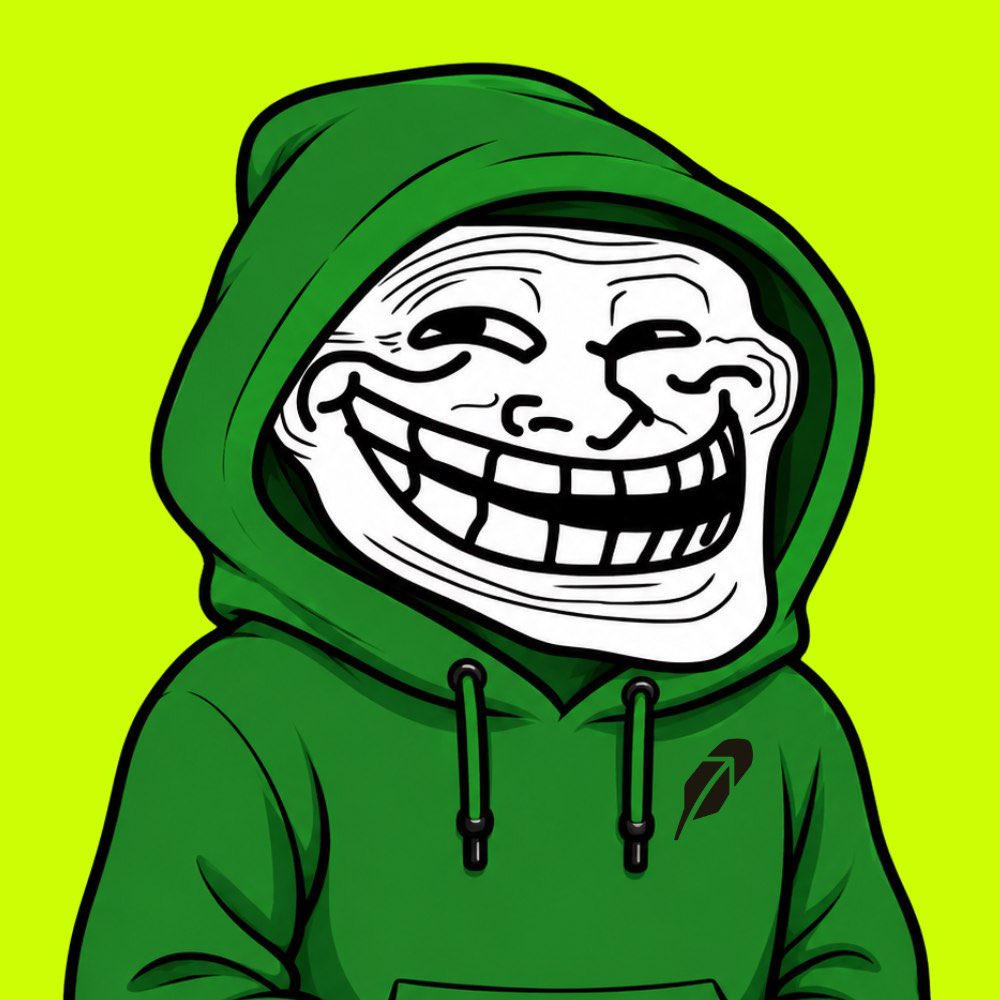 robin_Hoodailys's tweet photo. $TROLL 

The legend has found a new home.
$TROLL has officially arrived on Robinhood Chain, bringing one of the internet’s most recognizable meme faces into a new era on-chain. From countless jokes, reactions, and legendary moments across the internet, Trollface has survived every generation of memes.

Telegram: https://t.co/KX3qW6f3fx
X: https://t.co/O2ZTBYghbp
Website: https://t.co/uXrch0h7Ep

CA: 0xa206753eb19D8E3F9Ae3313ADb467BdC2a7a4d90

#DYOR #gamble