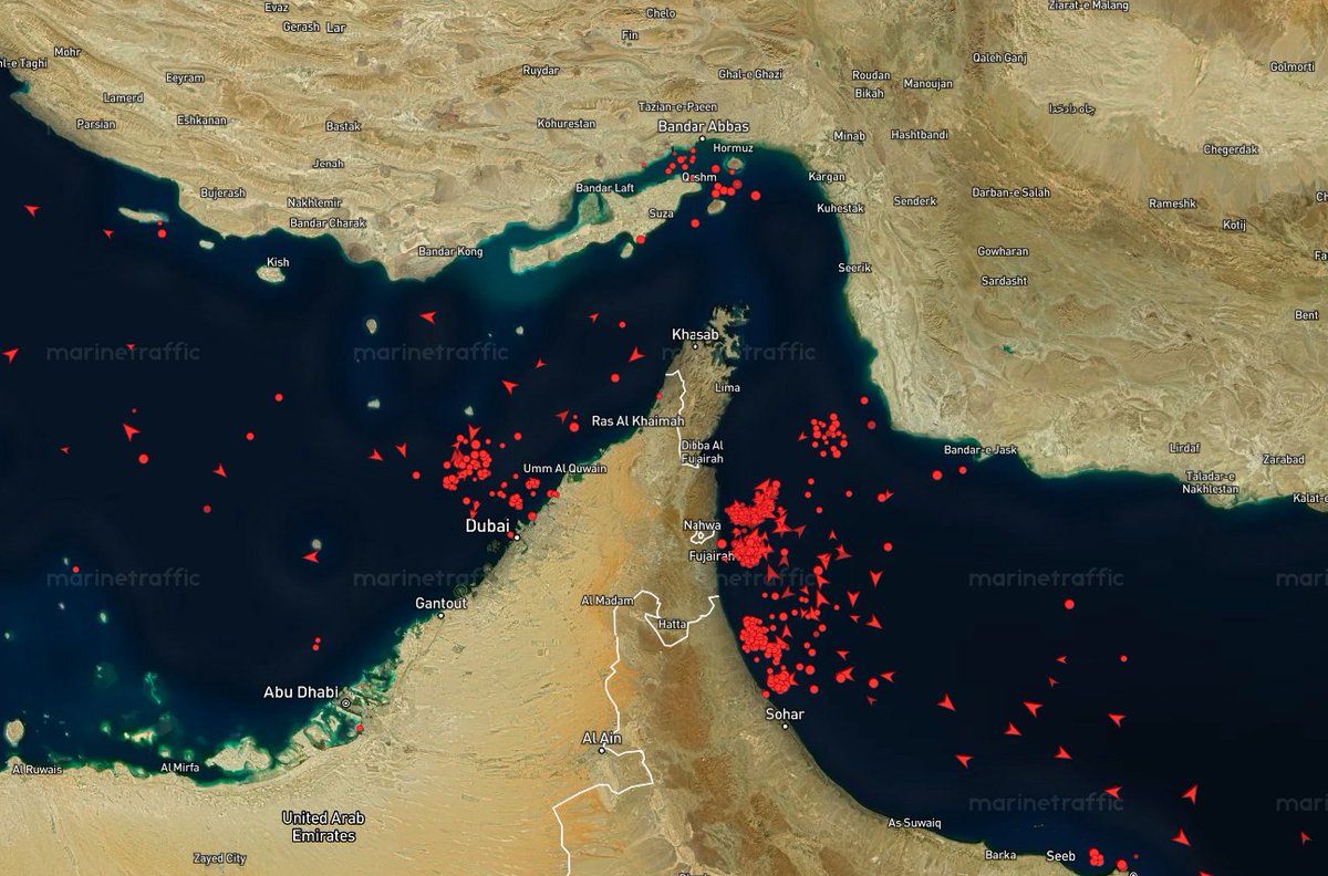 GoldenHollowSun's tweet photo. Inbound backlog steepens, shippers betting on quick open Iran - Oman corridors.
Fully operational routes providing  below 50 ships, vs. 120 - 140 ships pre war. https://t.co/lm0cft1mfU