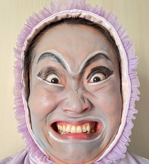 mili___79's tweet photo. 前撮り撮影用のしっかりメイクで本気変顔したら夫からこれだと言われた https://t.co/1yMcHCf7zd