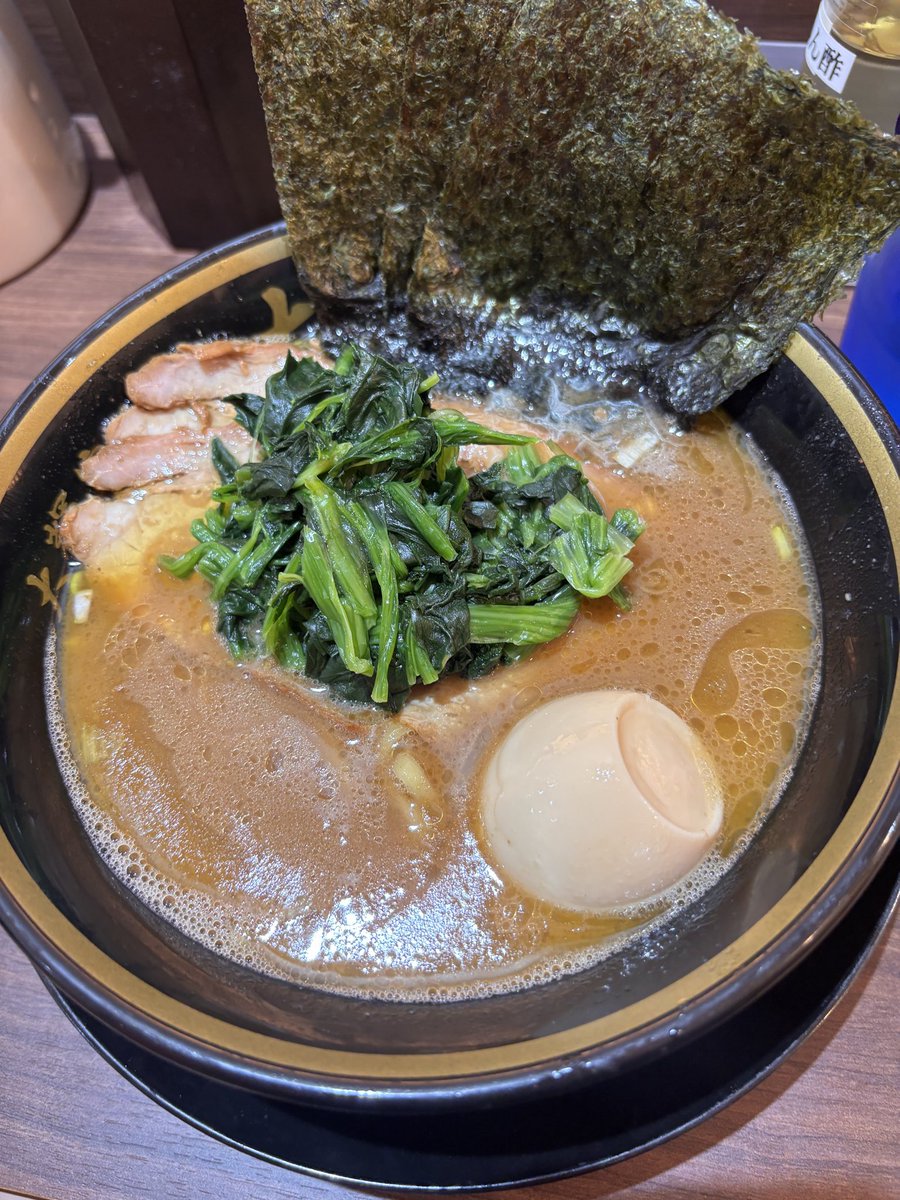 jirou017's tweet photo. 20260809
大輝家直系大聖家　御徒町
ラーメン　味玉　ライス https://t.co/Fpgm3yHWGJ