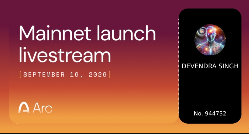Deepak01010dev's tweet photo. Join me at Arc Mainnet launch livestream https://t.co/WHjGPfx2IK #ArcHouse https://t.co/890GZCqgMB