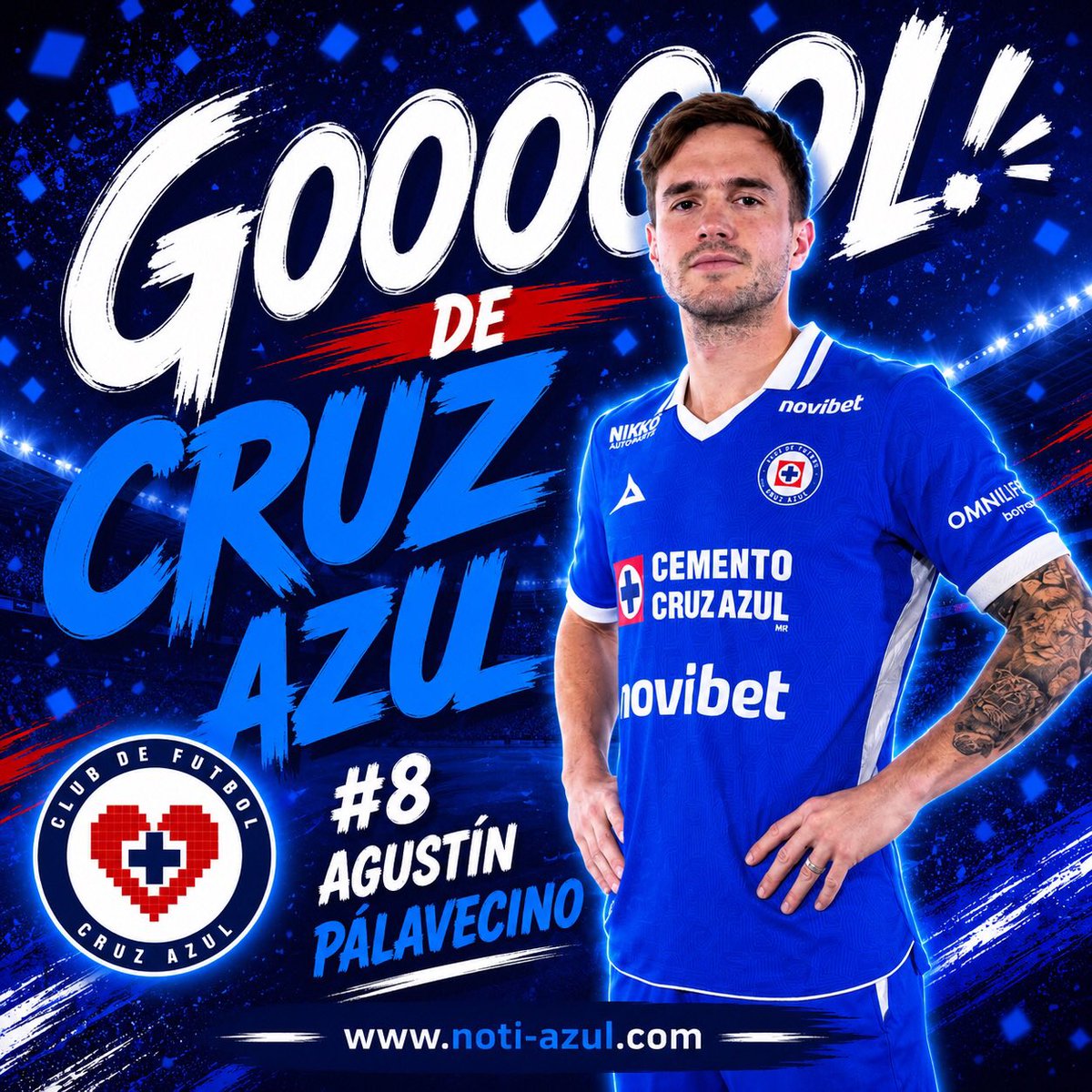 AZULDeCorazon14's tweet photo. 🚨🚨🚨 ¡GOOOOOOOOOOOOOOOOOOOL DE CRUZ AZUL! 🚨🚨🚨

⚽️🔥 ¡GOOOOOOOL DE AGUSTÍN PALAVECINO! 🔥⚽️

💙 ¡LA MÁQUINA PEGAAAAA PRIMERO! 🚂💥

Cruz Azul 🆚 New York City FC

🔵 ¡VAMOOOOOS, MÁQUINA! 🔵

💙 #AzulDeCorazón ⭐️ #PorLaOnceaba 🏆 #CruzAzul https://t.co/uheUwBRgrI