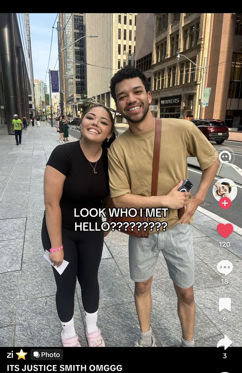 rozrry's tweet photo. justice smith being in toronto. its real. its happening. tomorrow. i’m gonna be sick https://t.co/AI5rx8mGUj