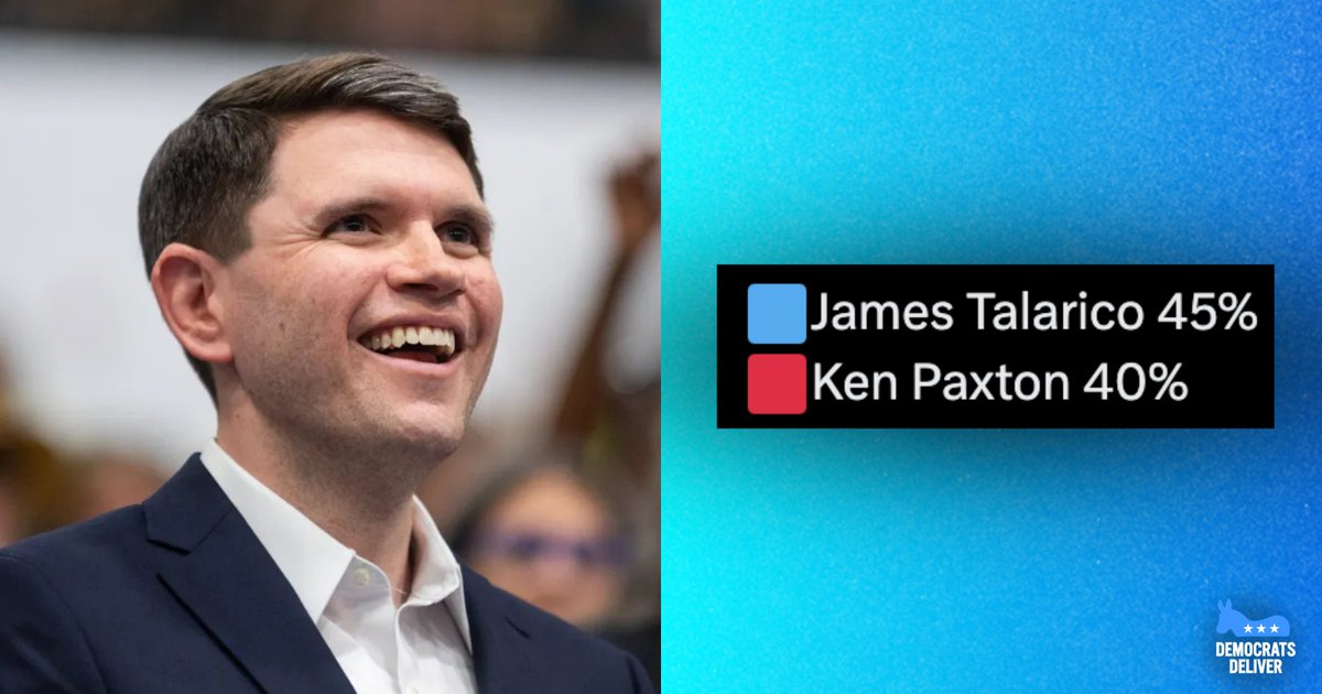 DemzDeliver's tweet photo. 🚨 BREAKING: James Talarico is now the first Democrat to lead Texas polls since 1988.

He is running on paid family leave and banning gerrymandering. https://t.co/TeEK6GBnO2