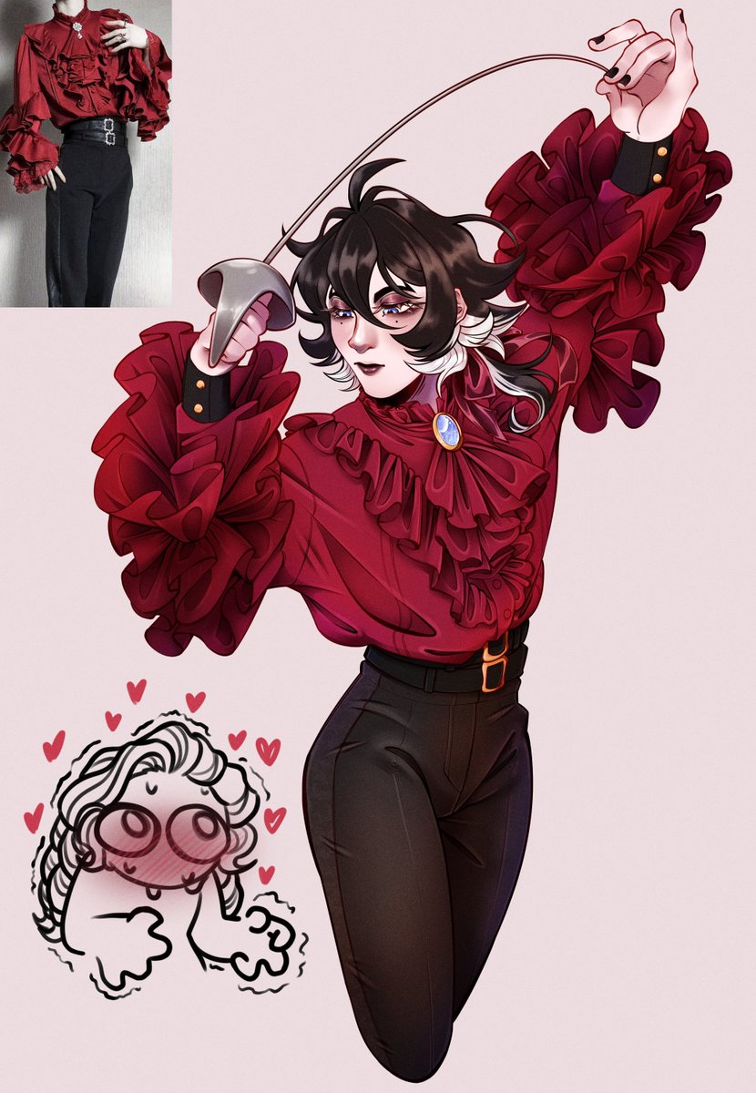 FEZZ_147's tweet photo. Fencing⚔️🥀

I'm sure we all kinda related to Annabel lee ;)

#nevermorewebtoon #Lenore https://t.co/7dekTuiak9
