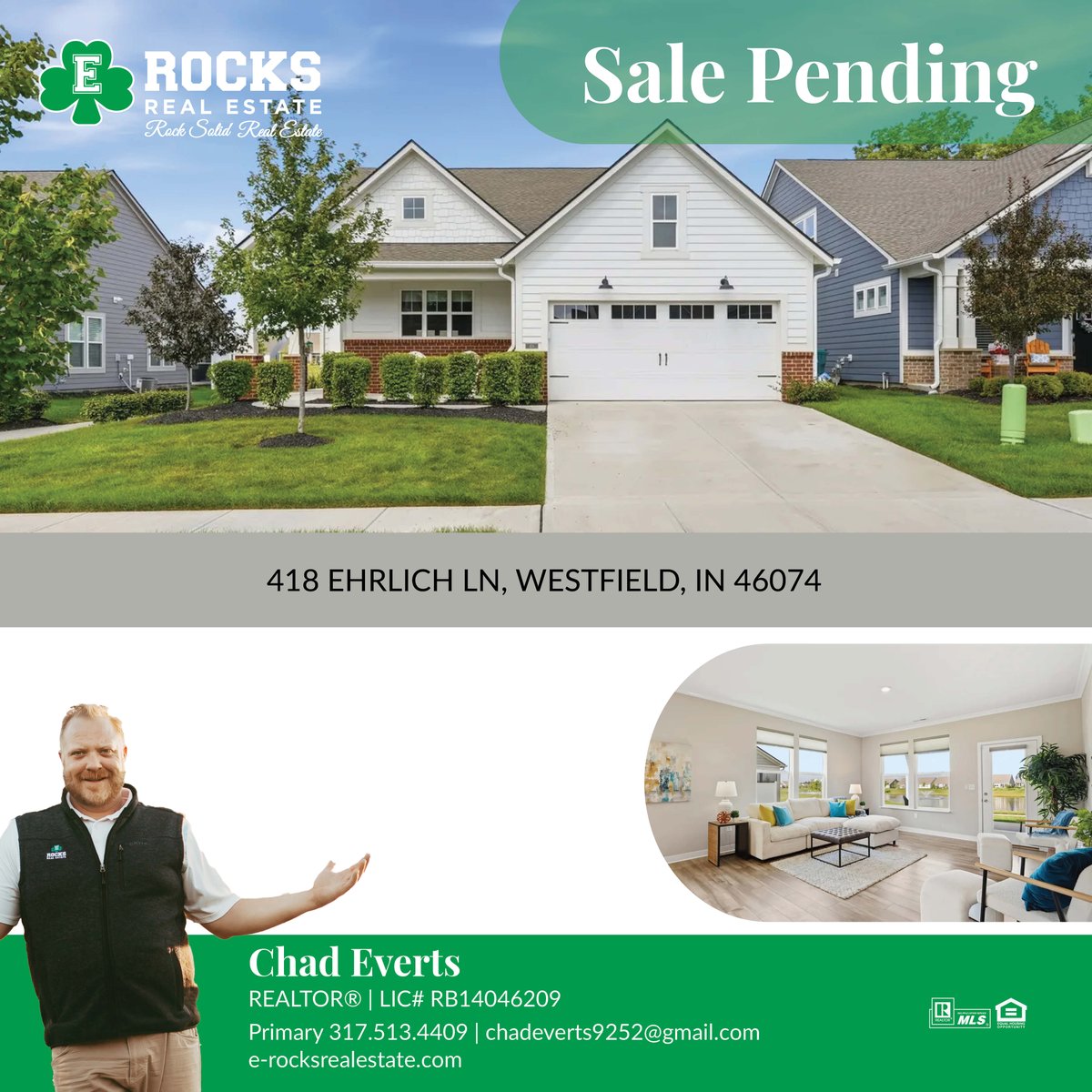BigFishRealtor's tweet photo. Sale Pending! 418 Ehrlich Ln, Westfield
 
If you’re thinking about selling, now is a great time to list your home.
Contact me at 317.513.4409 if you have questions or if I can help you with any real estate needs.
 
https://t.co/onFdV2v6wS https://t.co/5KShDfU4Ke