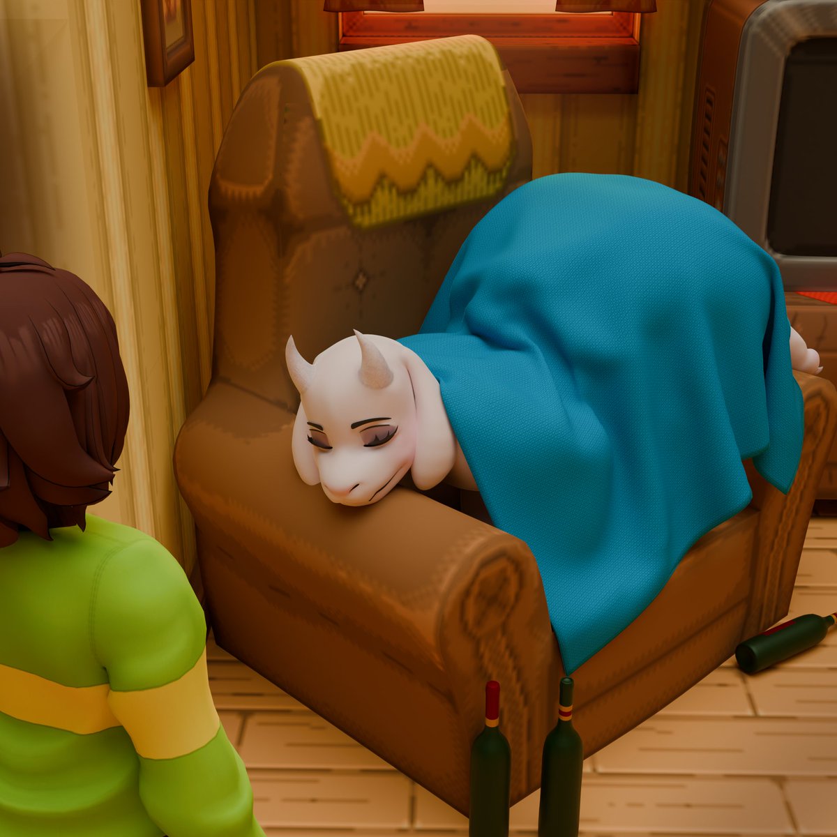 TheBossPainter's tweet photo. That one moment from Chapter 5

Toriel by TwilightV0ids
Kris by Nuke84
Map by Traine01 on Sketchfab
[Text &amp; Textless] https://t.co/BmfwsjL4NX