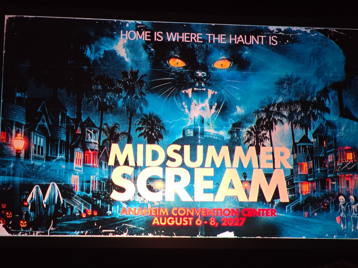 MouseInfo's tweet photo. Midsummer Scream is moving to Anaheim Convention Center next year, August 6th through 8th, 2027 https://t.co/iSSfSUUI1o