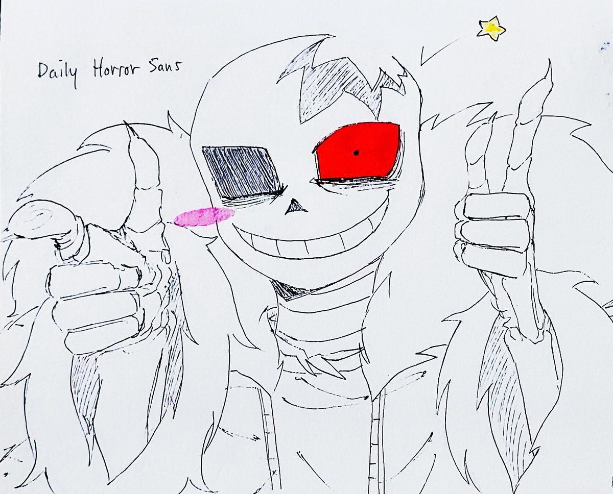 dailyhorrorsans's tweet photo. Day 73
Its been so many months 😭 Im sorry I ve been busy, even so I still want to post...
#horrorsans https://t.co/hBU0ywuGds