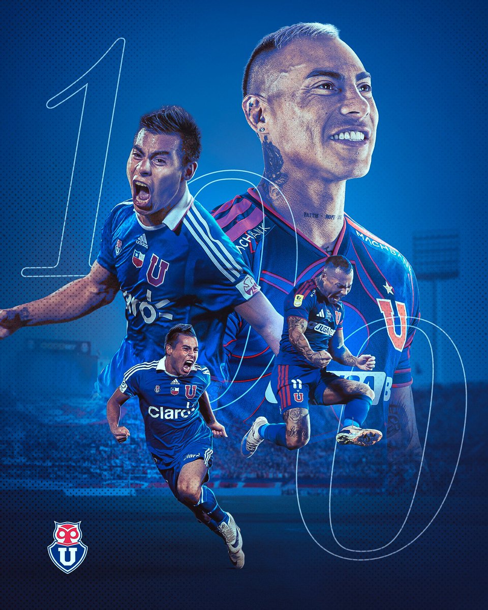 udechile's tweet photo. EDU, EDU QUERIDO 💙
Hoy ante Palestino, Eduardo Vargas alcanzó los 1️⃣0️⃣0️⃣ partidos oficiales con la U en el pecho 🤘🏼💙

¡Qué lindo retorno, Edu! ¡Vamos por más! 👏🏼 https://t.co/wW3mZ0WKSW