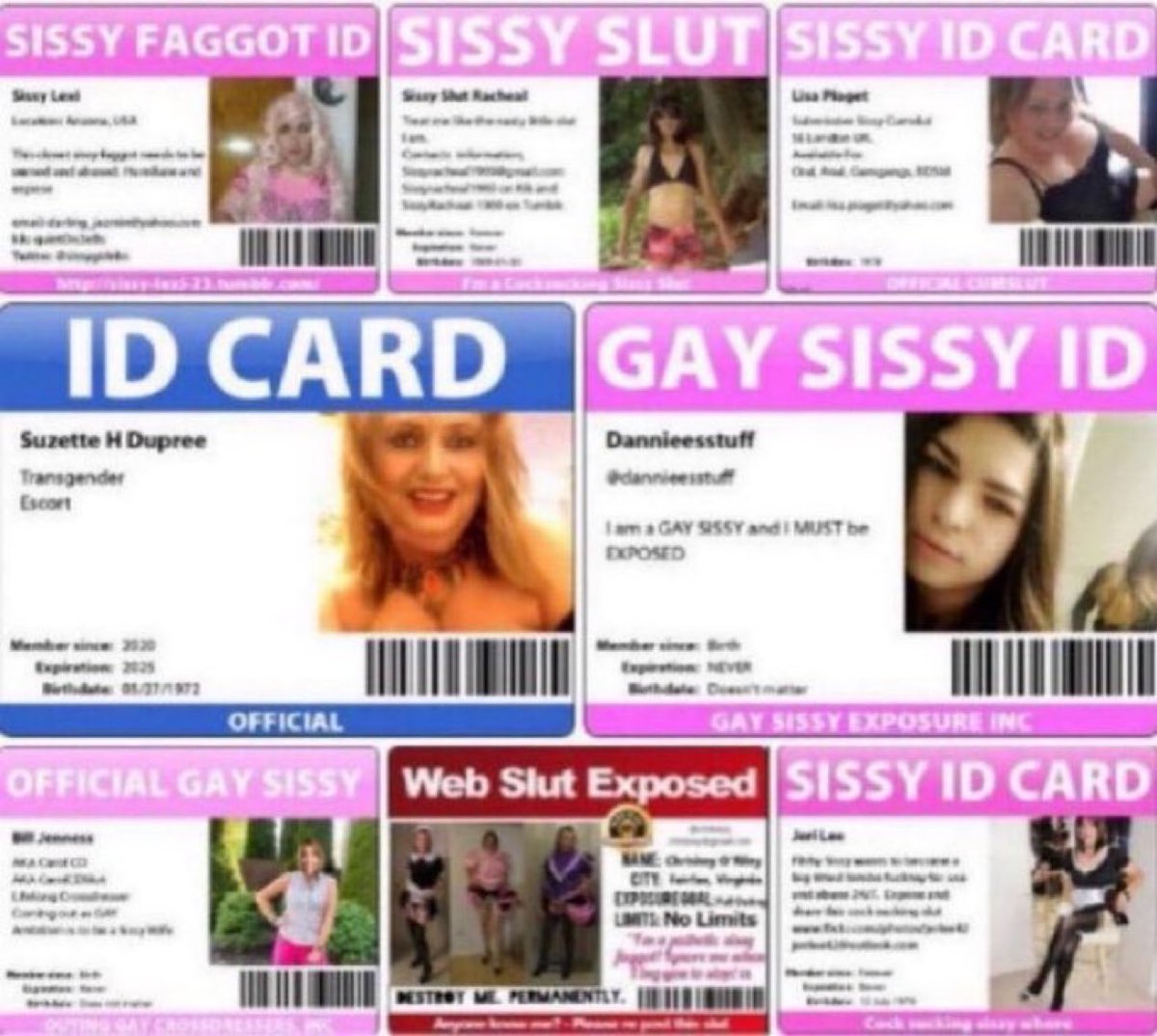 misstresssSusan's tweet photo. Now that you have decided to be a sissy, What next?
Several steps are next, but let's begin with giving you an ID Card with a unique sissy name (if you don't have one yet) https://t.co/8CtkpMeYBD