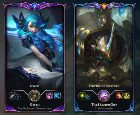 billie_worth's tweet photo. botlane in 2026... what happened to ezreal karma... what happened to caitlyn lux... wtf is skarner gwen bot 😭 https://t.co/VRrWdkhlCp