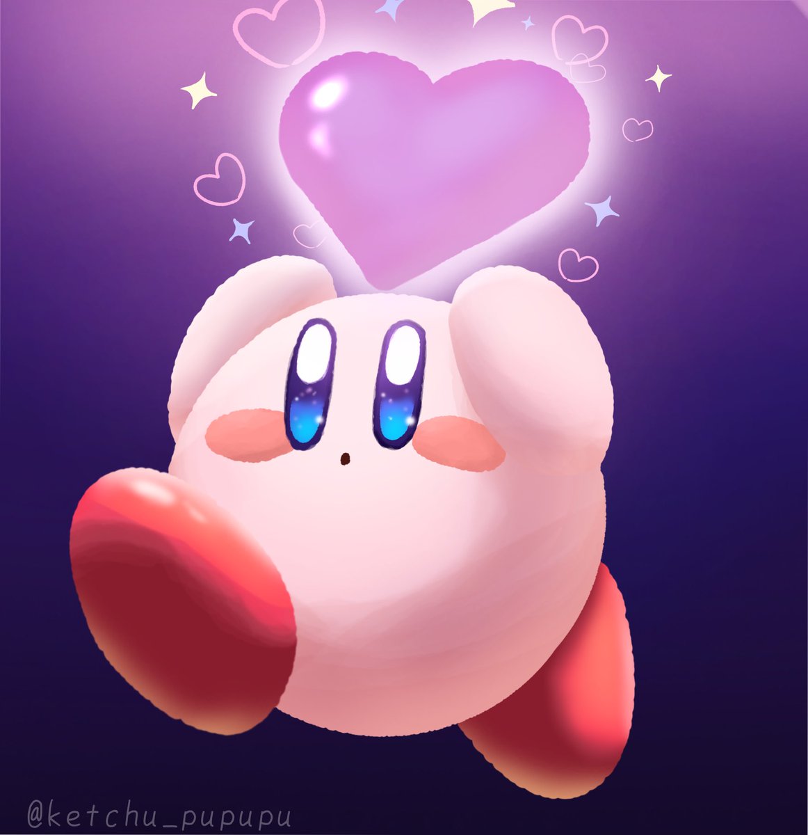 ketchu_pupupu's tweet photo. ハートの日💖
#カービィイラスト https://t.co/4WVa6pHbPW