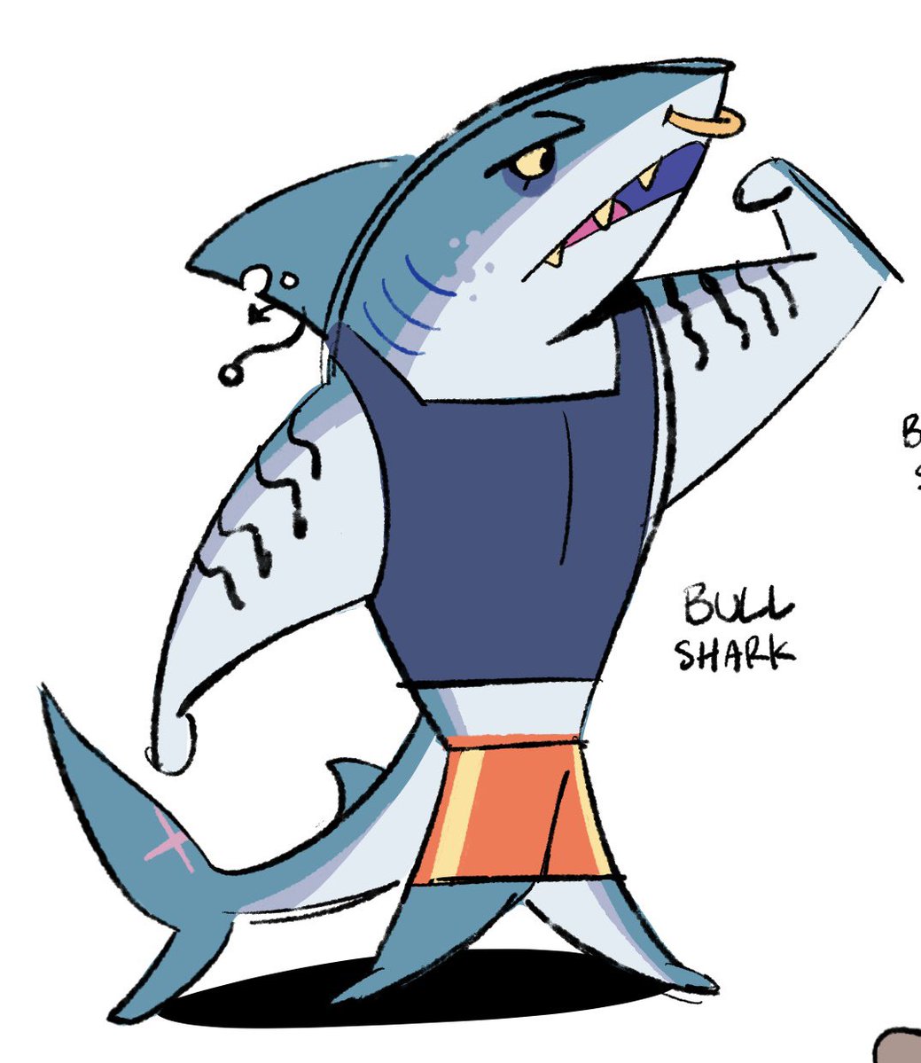 doofazoid's tweet photo. since ppl have been wondering, the bull shark is a girl and the tiger shark is a guy! https://t.co/F2ErXvltOG