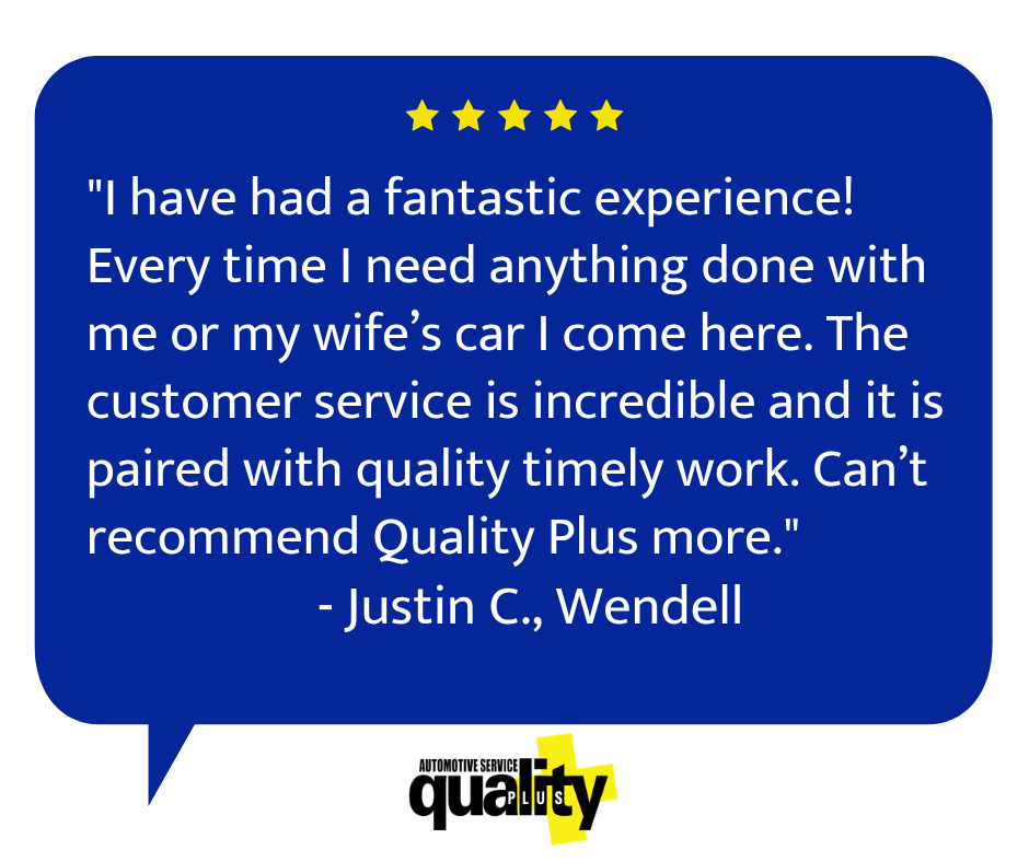 QualityPlusAuto's tweet photo. Justin, thank you for choosing us! We appreciate your loyalty and look forward to continuing to serve your auto maintenance needs! https://t.co/Sni8KB1BEU
