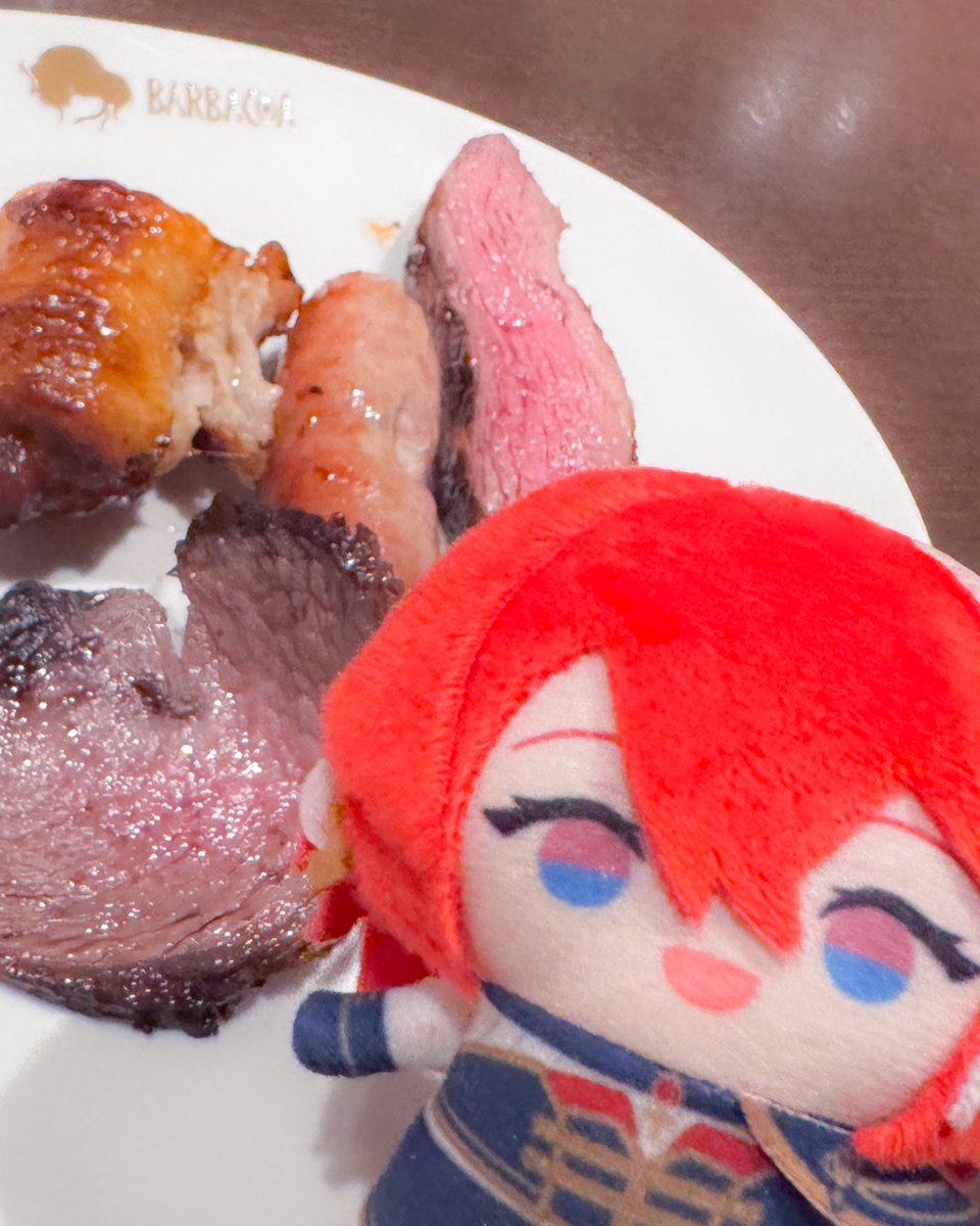 maguronor's tweet photo. アンジュがおすすめしていたバルバッコアに行ってきた！肉！ジューシー！
お誕生日もお祝いしてもらいました🎂✨ https://t.co/NFQC0iDUgT