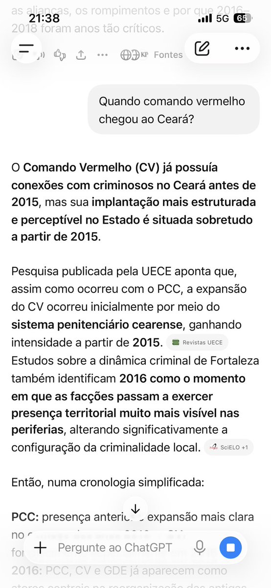 joaovictormdc's tweet photo. Perguntando pro chatGPT, de forma imparcial, quando o CV entrou no Ceará.
Elmano, no debate, afirma veementemente que foi em 1993.
ELMANO MENTE!
#DebateBand #Ciro45 https://t.co/WIs16y6qfQ