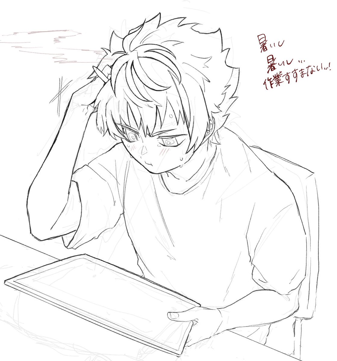mocha_practice's tweet photo. 久しぶりに下書きの上に線画描くという失敗をやらかしました https://t.co/z3JQRK1hbC