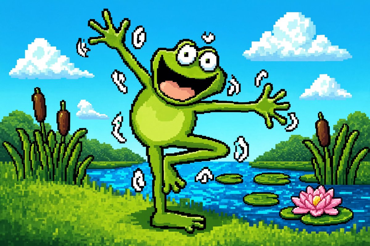 OggieFrogSol's tweet photo. Happy feet. 🐸 https://t.co/rr7YgC9U7A
