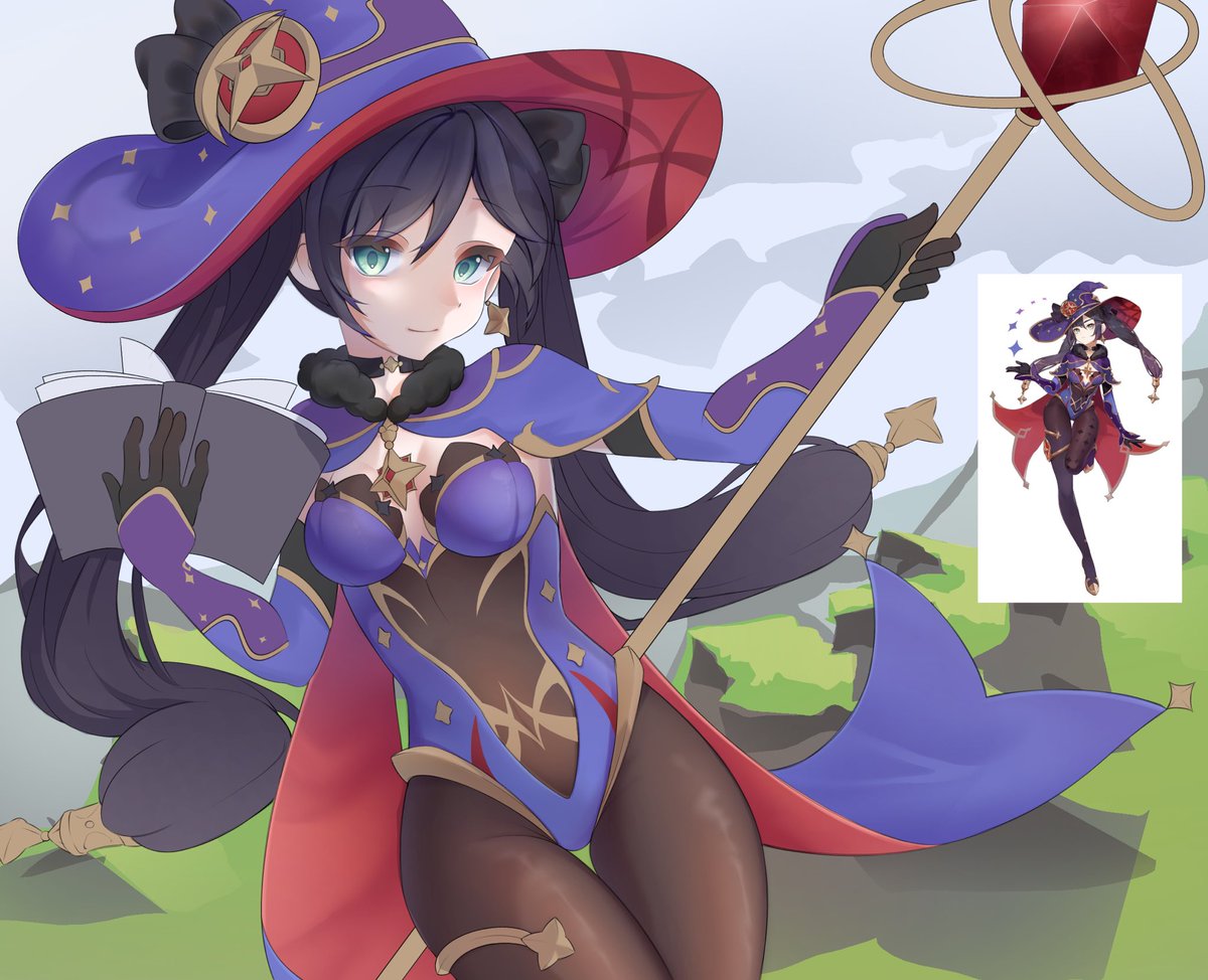 fuunchozzza's tweet photo. #art #fanart #genshin #genshinimpact #mona #genshinimpactmona #magic https://t.co/m2VjfWPZoC