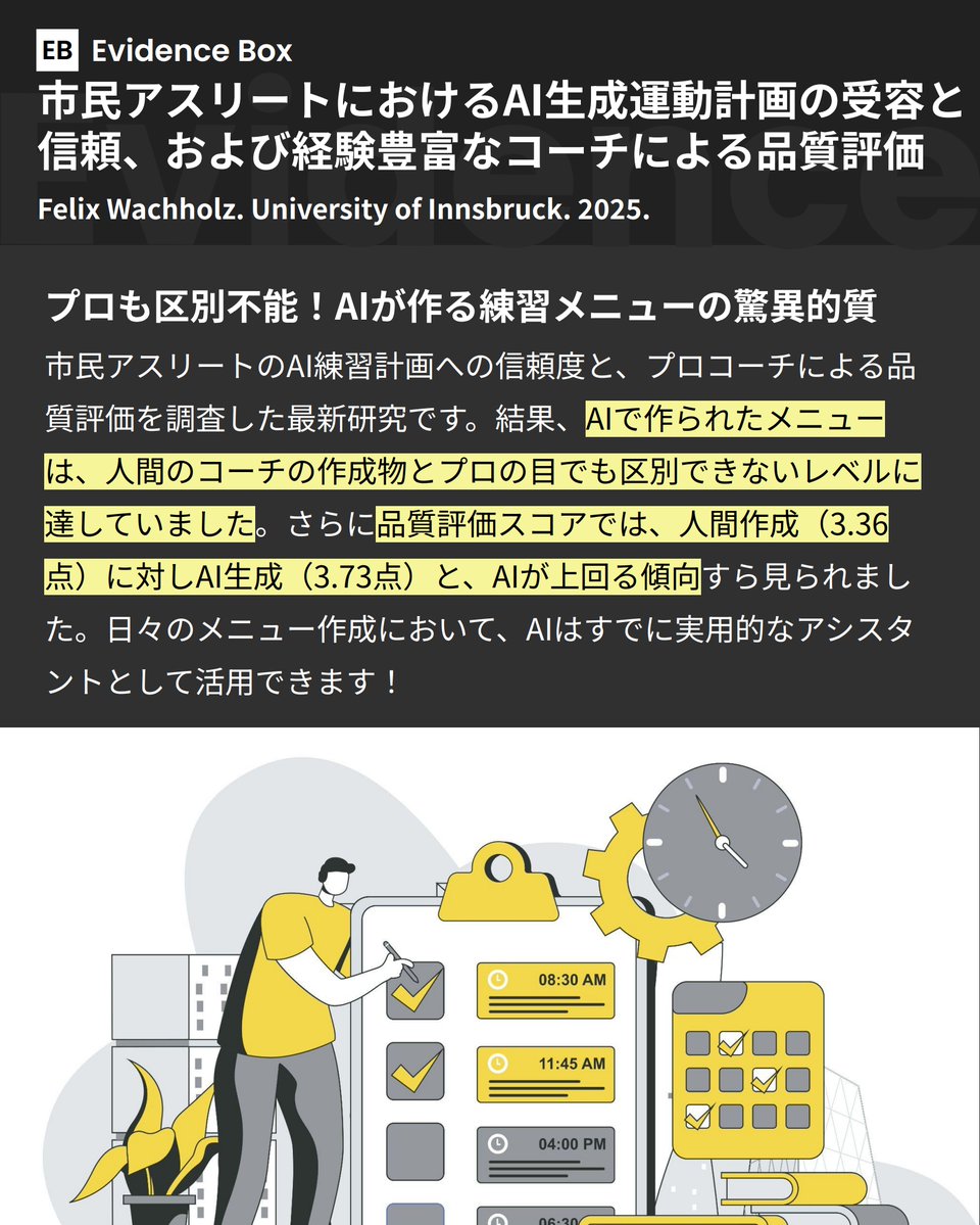 evidence_box's tweet photo. AIが作る練習計画、すでにプロ水準に達してる？ https://t.co/muQ6JDgxCo