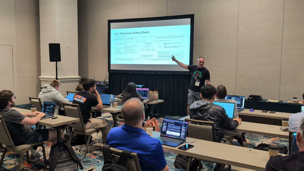DDI_Training's tweet photo. Huge thanks to all of our ASOTH students for choosing us this year at Black Hat! We had an absolute blast with you all, and hope to see you again!

Another Hacker Summer Camp in the books! 🤓🔥💙 https://t.co/WpVWUOgkwq