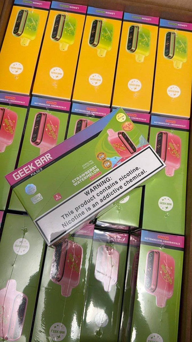 KANDYEXPRESS420's tweet photo. Geek bar Pulse
10 different flavors 😎
Check discord shop for full media : https://t.co/U6kWbo8Kqn

#GEEKBAR #GeekModeOn #PULSEX2 
#GeekBar2GO #GEEKBARMATE60K #GeekBarUK #vapetwt #pulse #usa 
#VapeCommunity
#DisposableVape
#VapeCulture https://t.co/7IPPmqwPcb