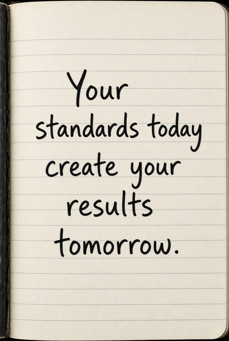 gianthologist's tweet photo. Your standards today create your results tomorrow.  

Raising your standards today? 👇

#HigherStandards https://t.co/3tYGZE6He9