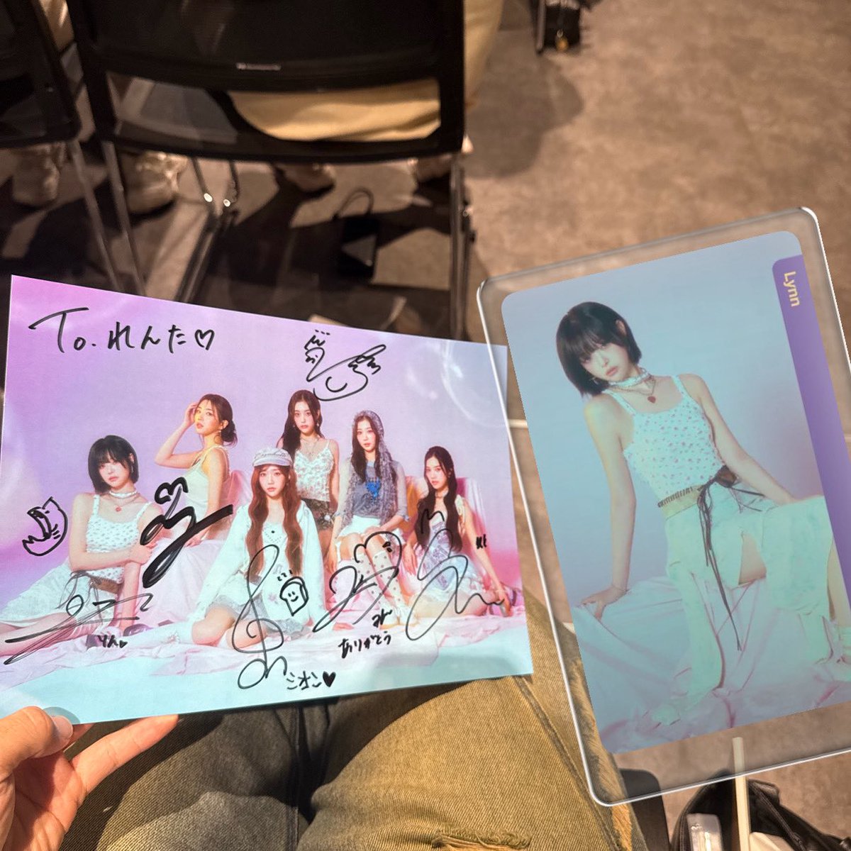 ren_ta17's tweet photo. 凜ちゃん神アイドルでした！
対面でしっかり話すのって初めてだったからめっちゃ楽しかったし、心の底から推してて良かったと思いました！
凜ちゃんありがとう😭🫶
 #tripleS #川上凜 #Lynn https://t.co/k8NwliNUVi