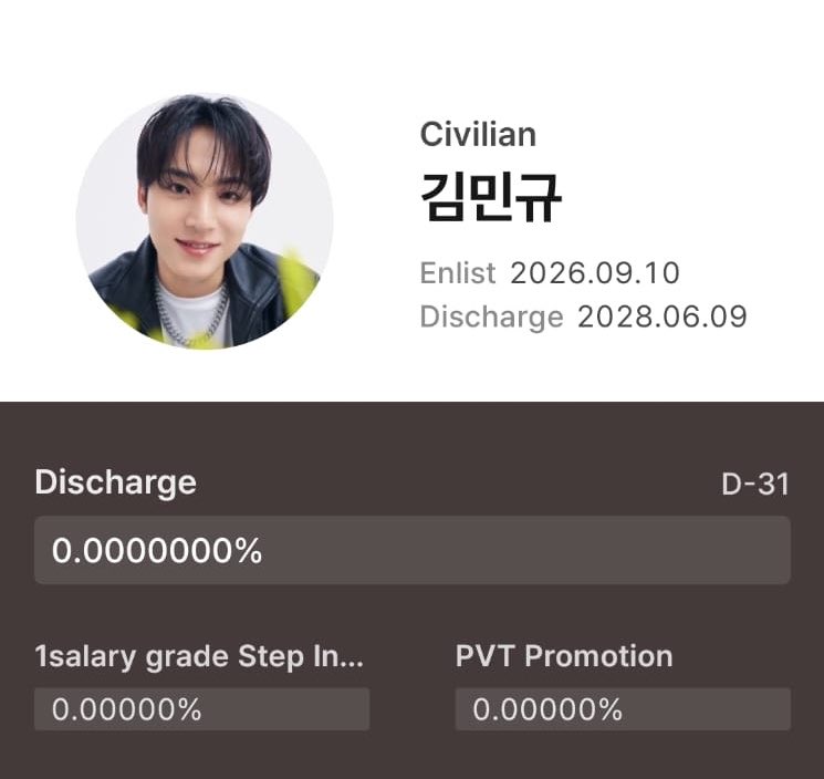 KyeomsBaekery's tweet photo. Dokyeom and Mingyu will enlist in September, just 2 days apart…

enlistment: September 8, 2026
discharge: March 7, 2026

enlistment: September 10, 2026
discharge: June 9, 2026 https://t.co/zhoHDCAS2K