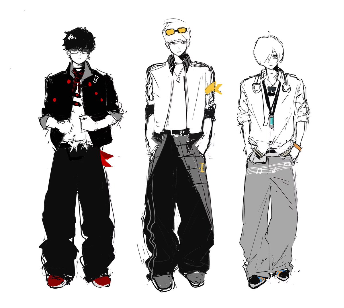 maipuzhe's tweet photo. 完全是，沉浸在自己的世界里画出来的）
#persona3 #persona4 #persona5 https://t.co/aE2WLQ7nCj
