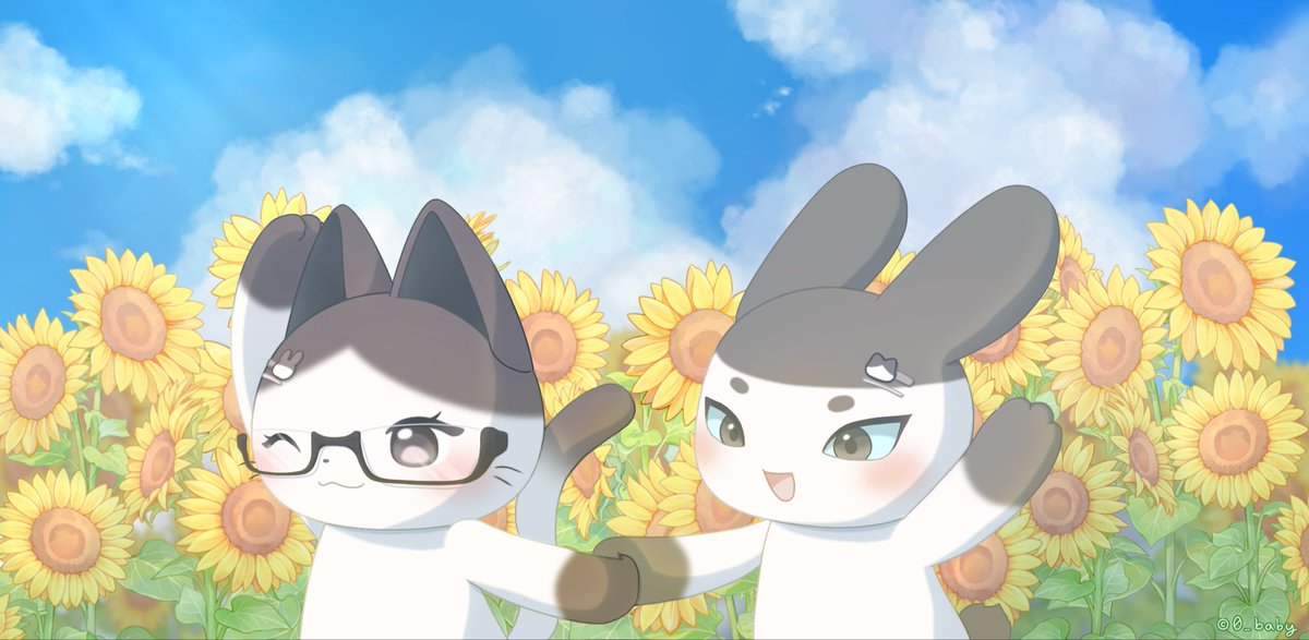 Genji0121's tweet photo. 내 아기 토깽이 
영원히 내 손 놓치 말구 잘 따라와 🩵🤎 https://t.co/OkEEf9DJ6h